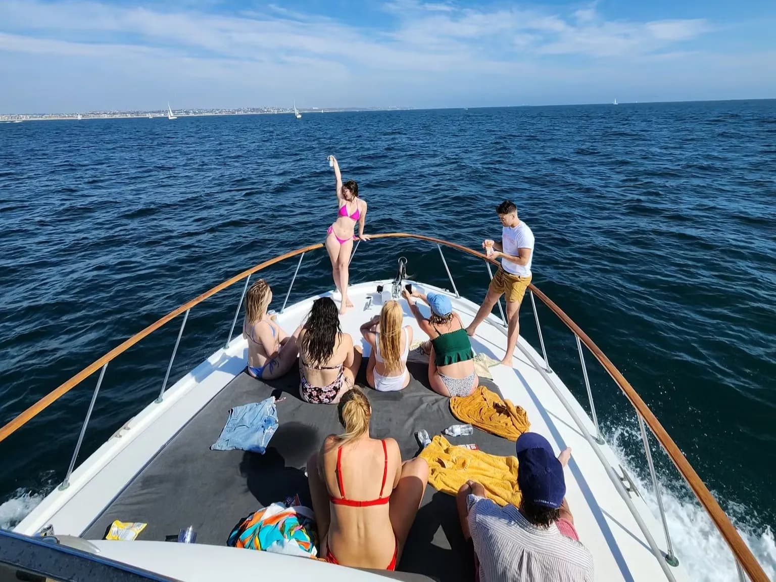 50' Classic Motor Yacht with Bow Cushion in Marina del Rey for 12ppl